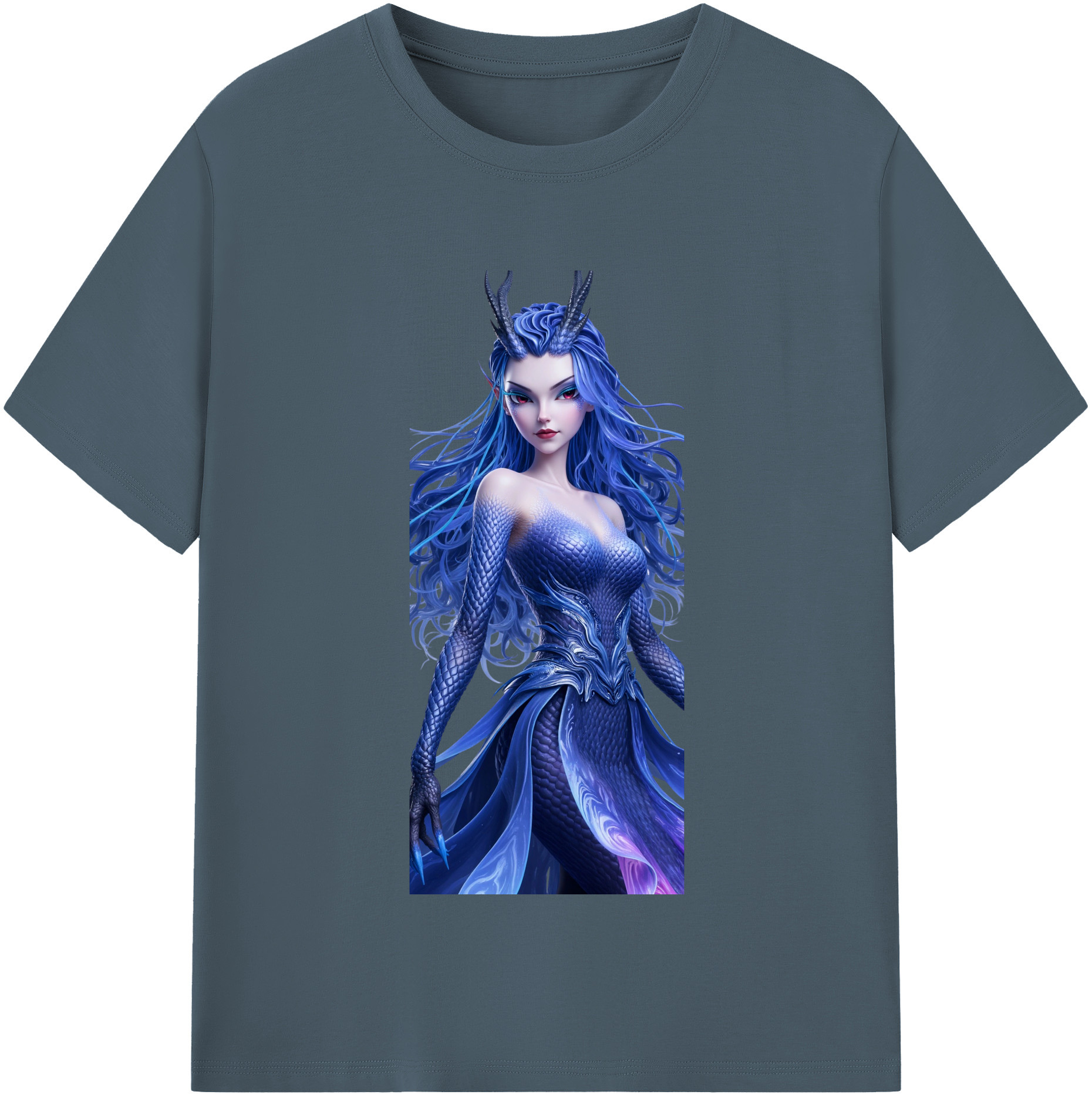 （画像用） Ne Zha 2 ナタ 魔童の大暴れ 綿100％半袖Tシャツ（フロントプリント）